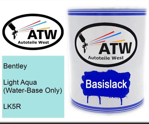 Bentley, Light Aqua (Water-Base Only), LK5R: 1L Lackdose, von ATW Autoteile West.